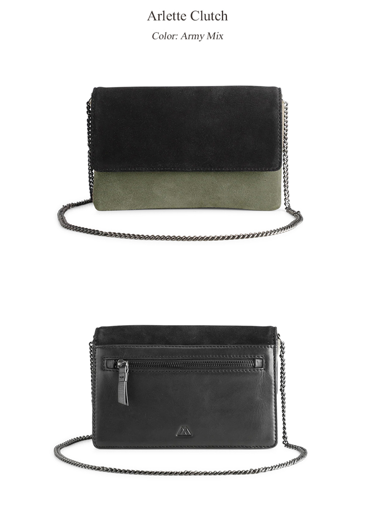 rlette ClutchColor: Army MixA